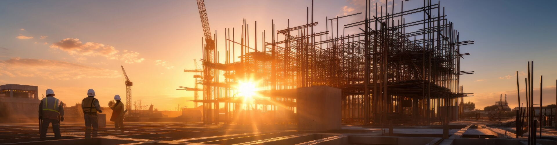 sunset-construction-site-with-workers